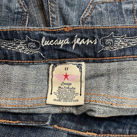 Lucaya Jeans Western Cowgirl Boot Cut Stretch Denim Womens 35 Waist‎ Size 17 - Picture 8 of 8